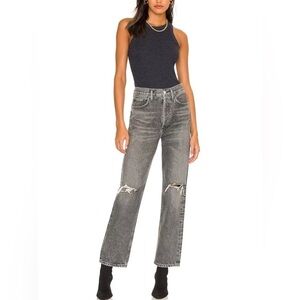 AGOLDE 90's Mid Rise Loose Jeans in Outline
